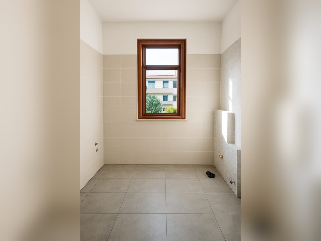 Rivestimento verticale e orizzontale con finiture fredde in alluminio